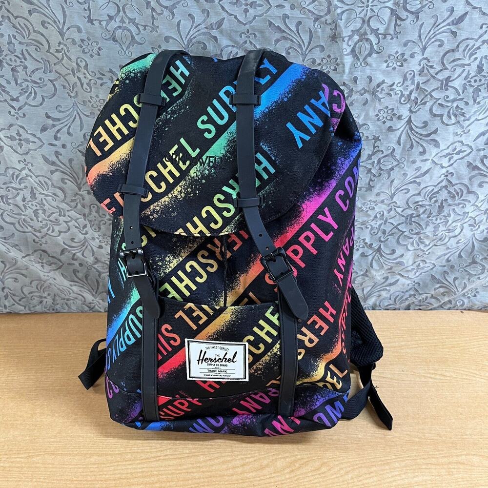 Herschel Supply Little America Stencil Rollcall Backpack - Rare Retired Pattern